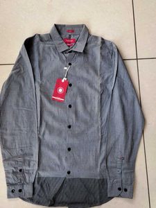 BLACKCOFFEE Grey Patterned Shirt
