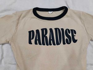 Paradise Graphic crop T-Shirt