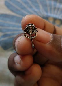 Silver Floral Nose Ring[chus 1 ] 99 ka sale mai bu