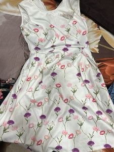 Chic Floral Print Fit & Flare Dress