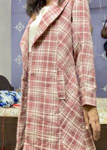 ✨ Meraki Plaid Co-ord Set with Coat ✨