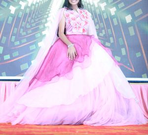 Stunning Pink Floral Gown