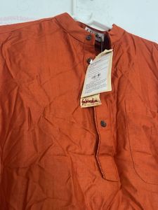 Men's Orange Kurta
