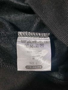 Off-White Style Black Hoodie