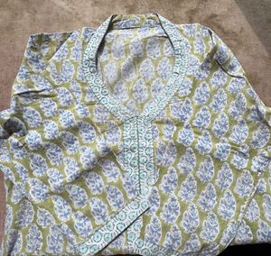 Block Print Kurta Set with Dupatta