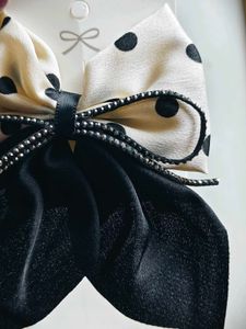 Polka Dot Hair Bow Clip