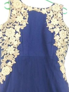 Attractive Zari Work Beautiful Looking Full Anarkalli  Long Gown With Dupatta And Silk Chudidar 💥✨🥳🎉