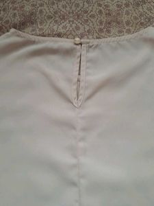 Beige Flutter Sleeve Top