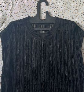 Black Knit Tank Top
