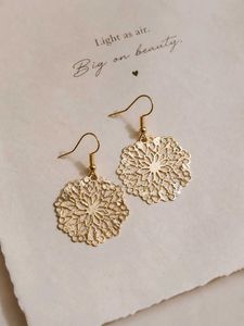 Delicate Gold Filigree Earrings
