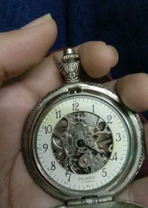 Vintage Horse Engraved Pocket Watch