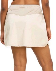 QUECHUA - Women Light Beige Cotton Skort With Pock