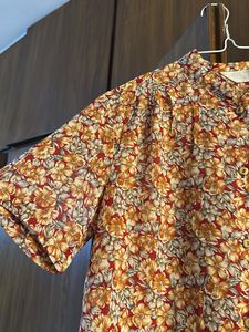Vintage Floral Print Top