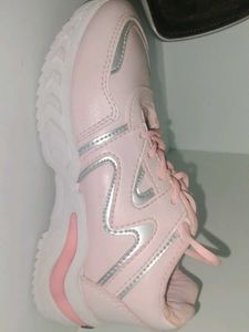 Pink and Silver Sneakers