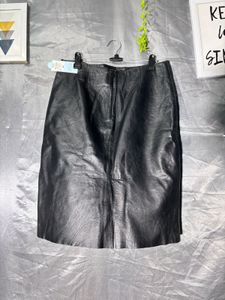 Classic original  Black Leather Skirt