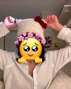 Crochet Hello Kitty Cat Ear Beanie