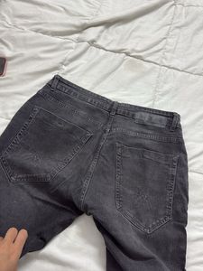 Distressed Black Jeans