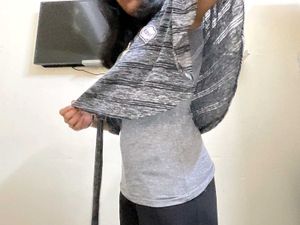 Y2K Grey Wrap style Top with a knot front and cape