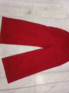 Chic Red Off-Shoulder Jumpsuit