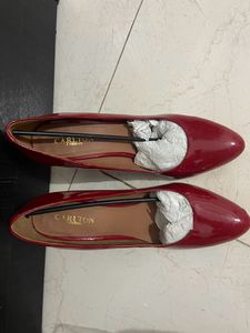 Red 6 Inches Pencil Heels