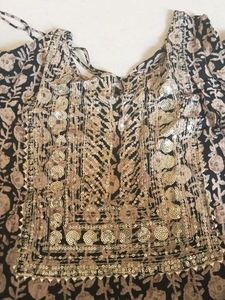 Designer Printed Kurta with Pants