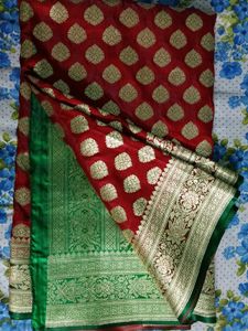 Red Banarasi Silk Saree