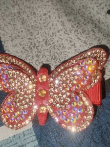 Sparkling Butterfly Hair Clips Set