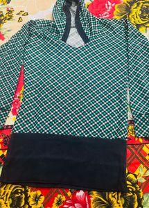 combo Green Checked winter tops for girls