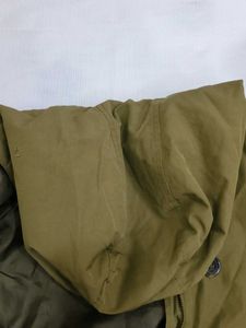 Stylish Olive Green double layer Hooded Jacket