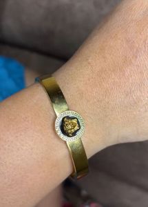 Gold Medusa Head Bracelet