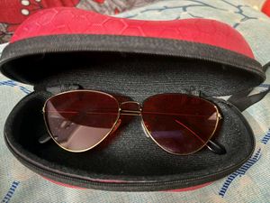 Red Lens Sunglasses with box