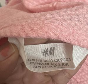 H&amp;m Pink Seersucker Dress
