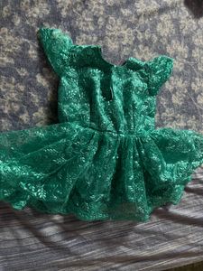 Emerald Green Lace Lehenga Choli