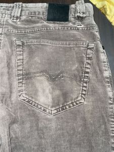 Men's Grey Denim Jeans mac brand
