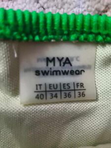 Bright Green Ribbed Tie-Side Bikini Bottoms