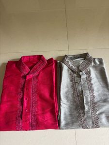 Elegant Embroidered Kurtas (Set of 2)