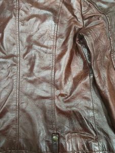unisex cherry red fitted biker leather jacket