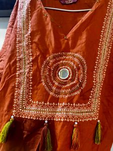 Rust kurta sets