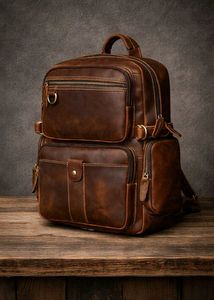 Leather Backpack - Stylish and Durable