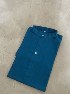 Teal Men's Kurta 32 chest