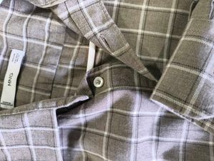 Mango Men's Checkered Long Sleeve Shirt