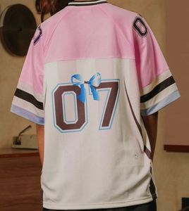🎀 Pink Graphic Oversized Jersey 𝜗𝜚˚⋆