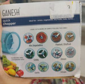 Ganesh Quick Choper Functionally Easy Unbreakable.