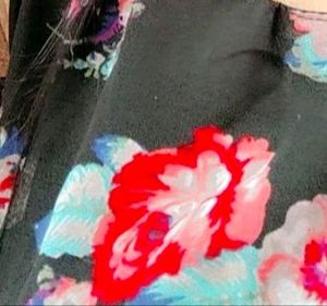 black floral maxi dress