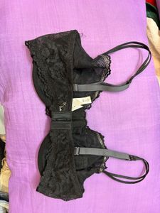 Elegant Black Lace Bra