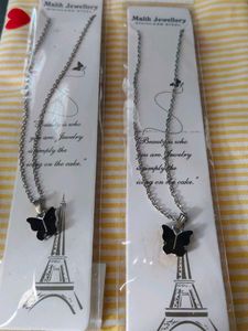 Malik Jewellery Butterfly Pendant Necklace