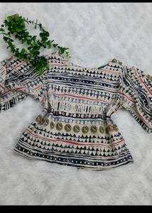 Boho Print Cotton top