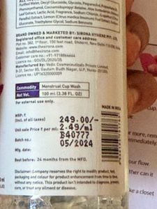 Sirona Menstrual Cup - Pad-Free Periods