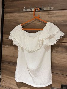 White Off-Shoulder Top