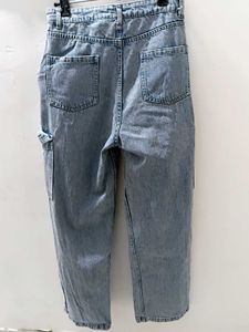 Light Wash Cargo Jeans